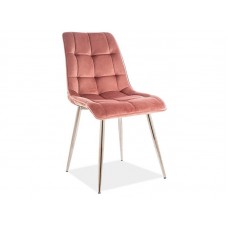 Ēdamistabas krēsls CHICO chrom velvet